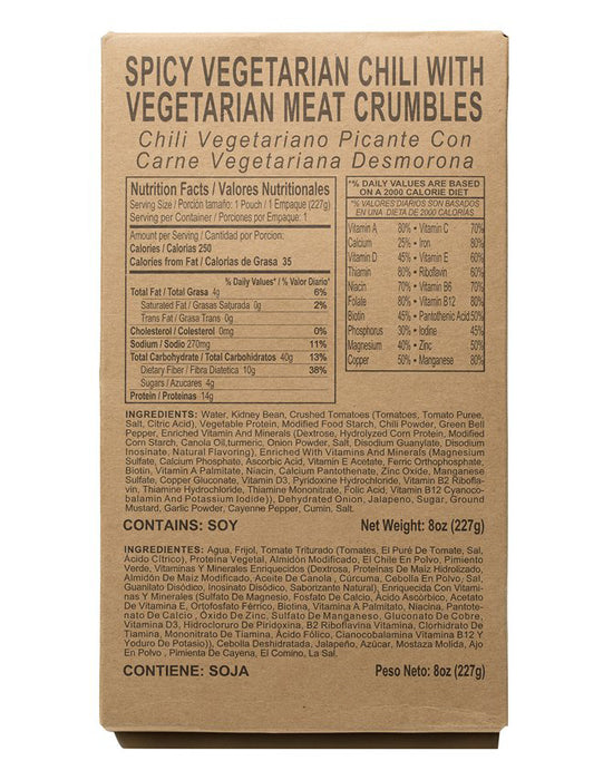MRE Meals – without Heaters